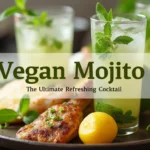 Refreshing vegan Mojito cocktail with mint and lime